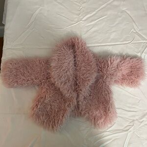 Little Lass Fuzzy Pink Jacket